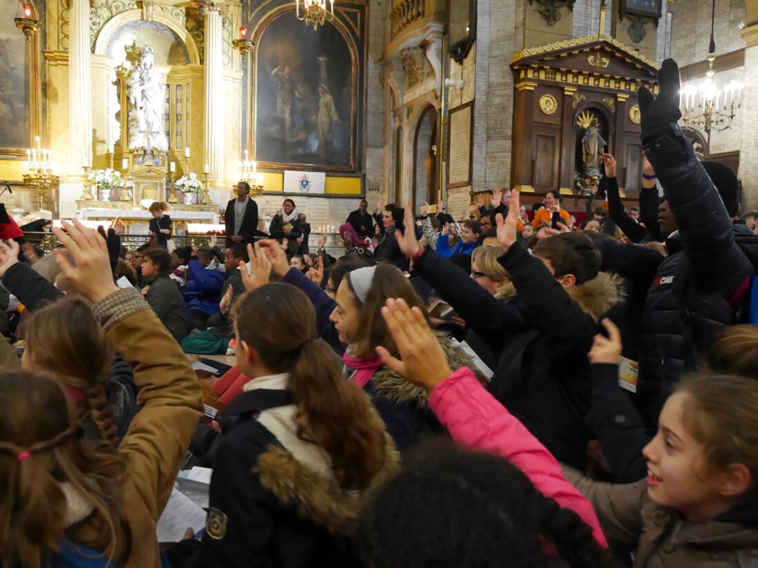 La journée a été animée par le groupe Transcendance. © Yannick Boschat / Diocèse de Paris.