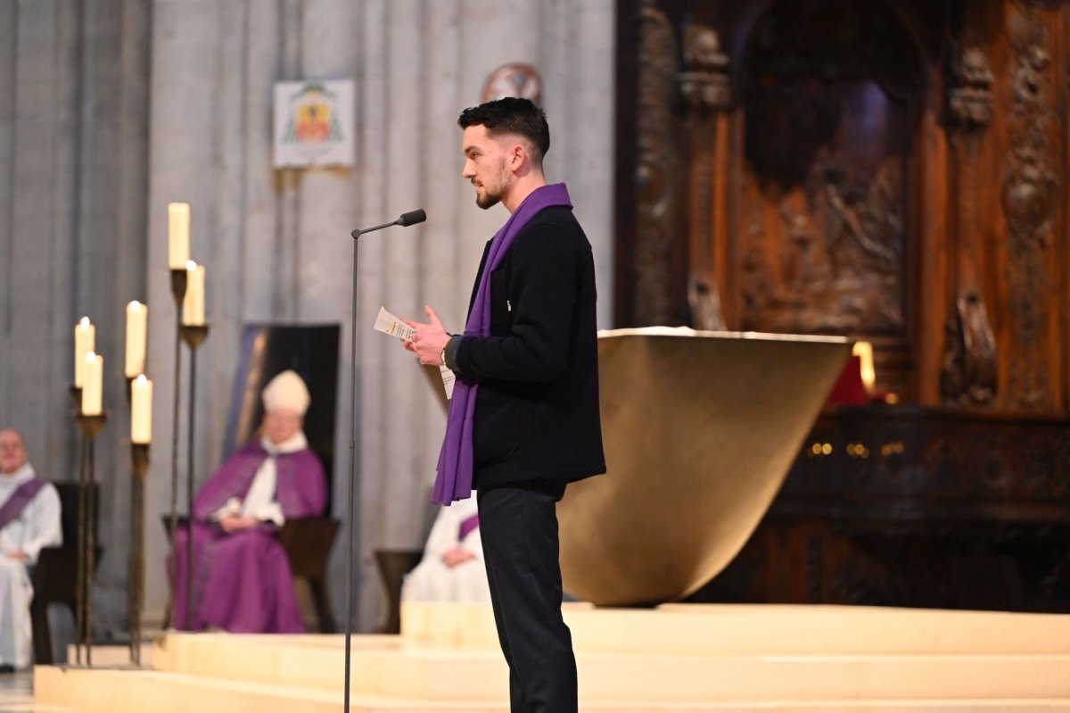 Appel décisif et inscription du nom des catéchumènes 2026 - Célébration de (…). © Marie-Christine Bertin / Diocèse de Paris.