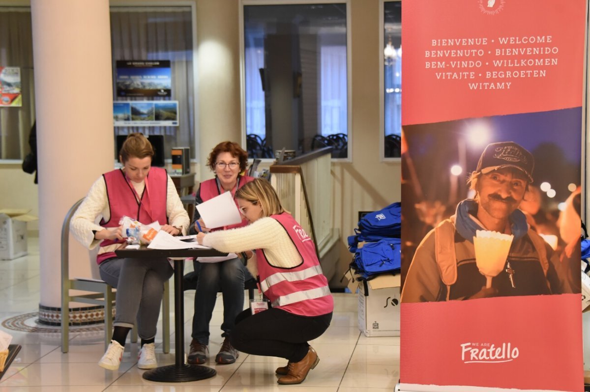 Rencontres européennes à Lourdes avec Fratello 2019. © François-Régis Salefran.