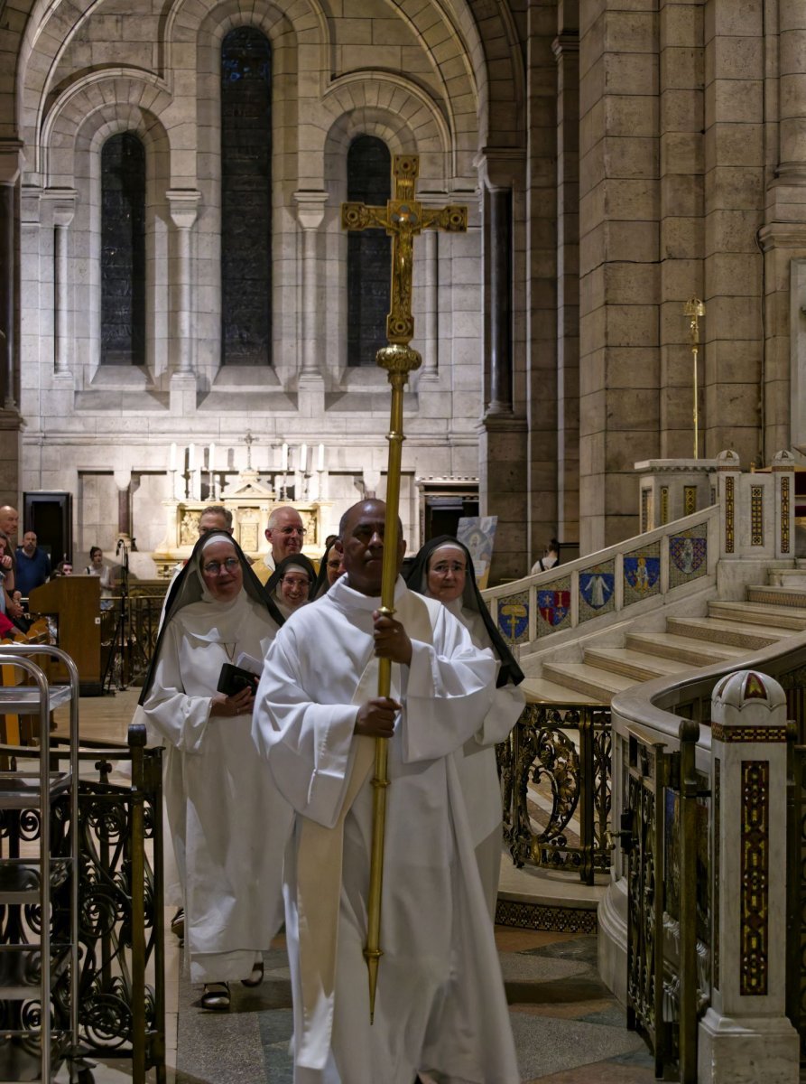 Veillée de l'espérance au Sacré-Cœur de Montmartre. © Yannick Boschat / Diocèse de Paris.