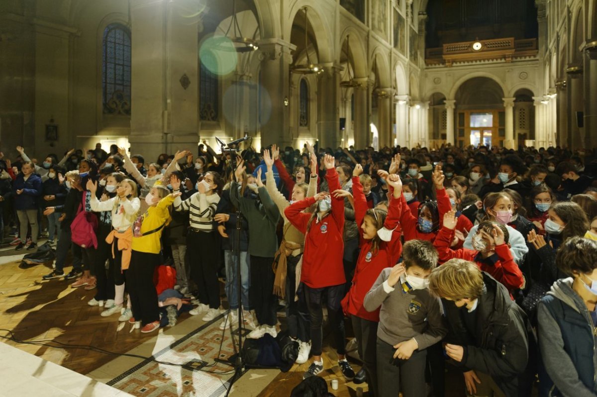 Rassemblement des sixièmes 2021. © Trung-Hieu Do / Diocèse de Paris.