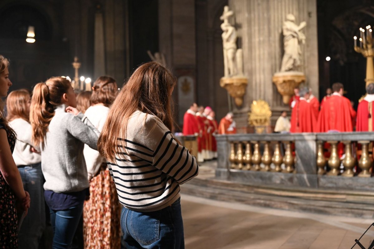 Messe des étudiants d'Île-de-France 2023. © Marie-Christine Bertin / Diocèse de Paris.