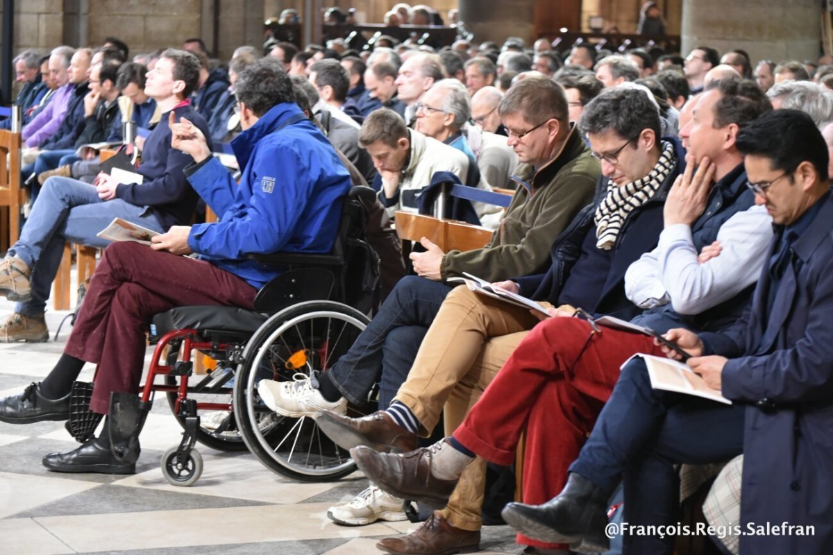 “Marche de Saint-Joseph”, à Notre-Dame de Paris. 