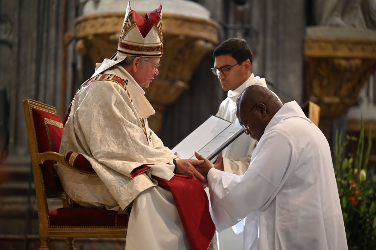 Ordinations des diacres permanents 2024. © Marie-Christine Bertin / Diocèse de Paris.