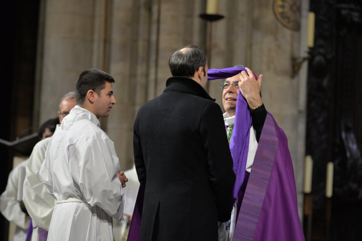 Appel décisif des catéchumènes, célébration de 15h. © Marie-Christine Bertin / Diocèse de Paris.