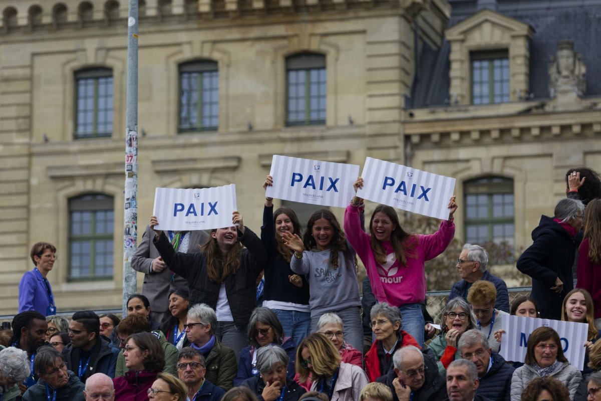 Cérémonie conclusive de la Rencontre internationale pour la paix. © Yannick Boschat / Diocèse de Paris.