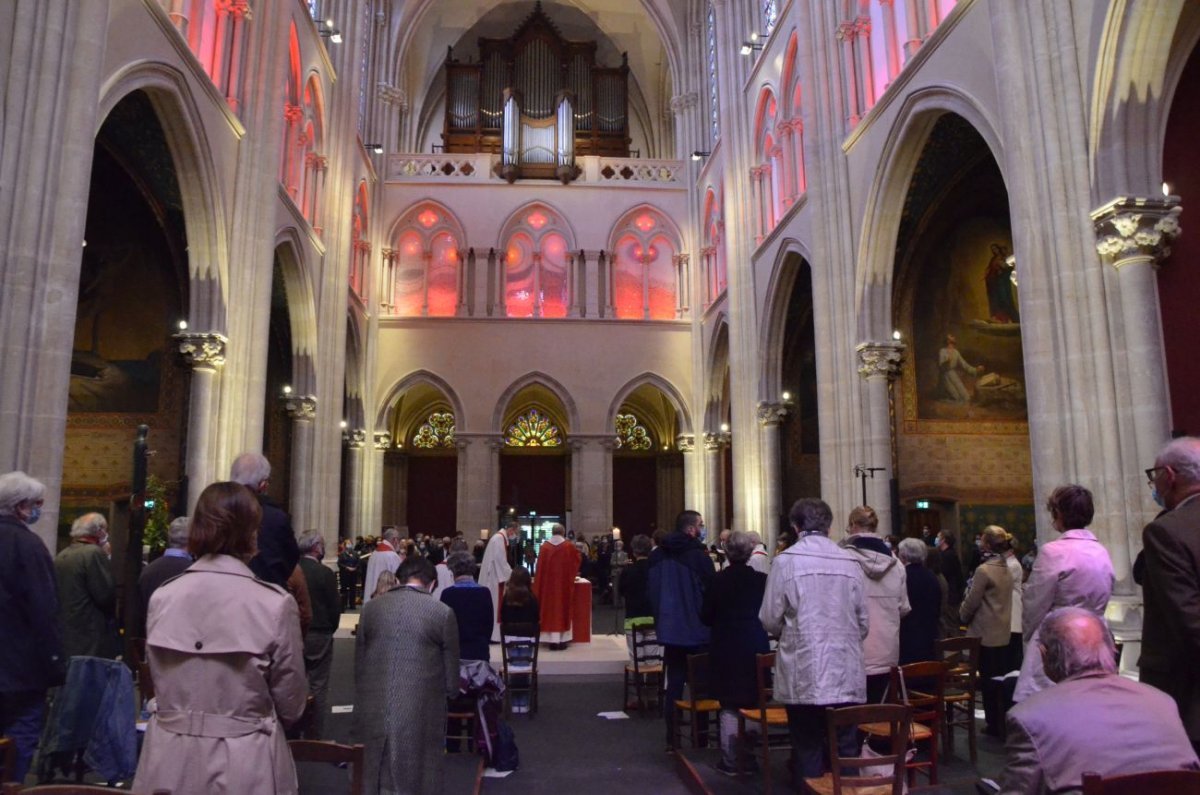 Hommage aux jésuites martyrs de la Commune de Paris en l'église (…). © Michel Pourny / Diocèse de Paris.