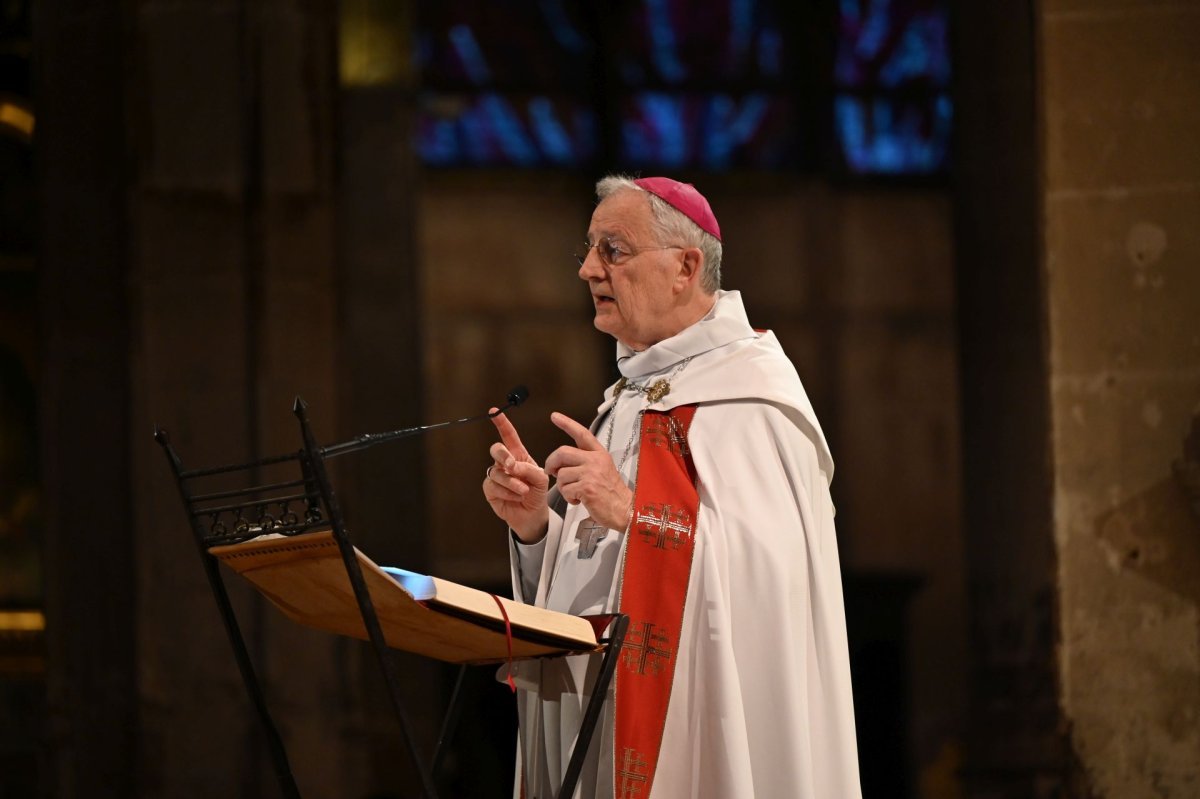 Catéchèse sur le sacrement du baptême. Lundi 5 mai 2025. © Marie-Christine Bertin / Diocèse de Paris.