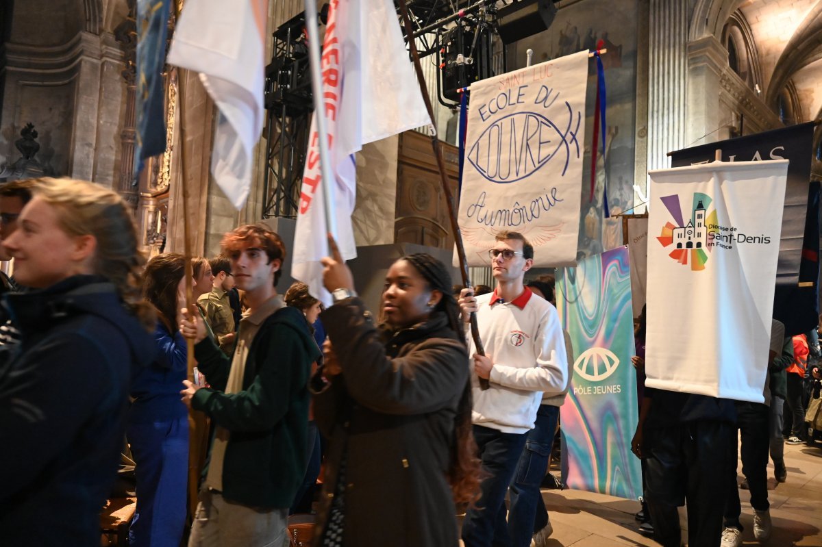 Messe des étudiants d'Île-de-France 2024. © Marie-Christine Bertin / Diocèse de Paris.