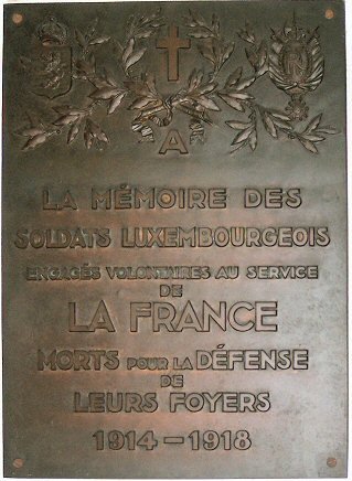 Plaque des Luxembourgeois. © C. D. A. S.