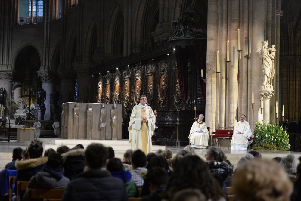 Rassemblement des sixièmes 2017 - Messe à Notre-Dame 8. © Marie-Christine Bertin/Diocèse de Paris.