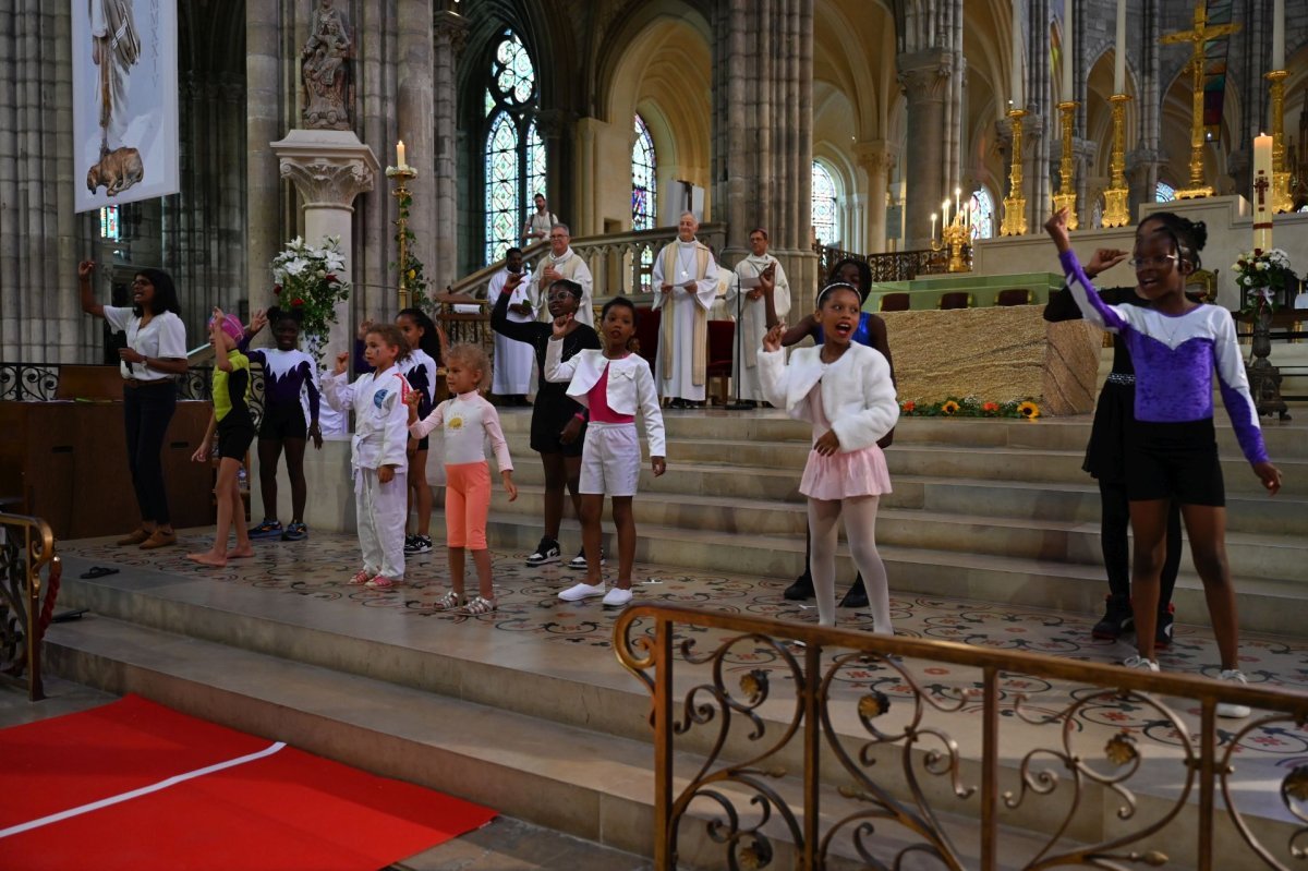 Veillée de bénédiction des athlètes olympiques. © Marie-Christine Bertin / Diocèse de Paris.