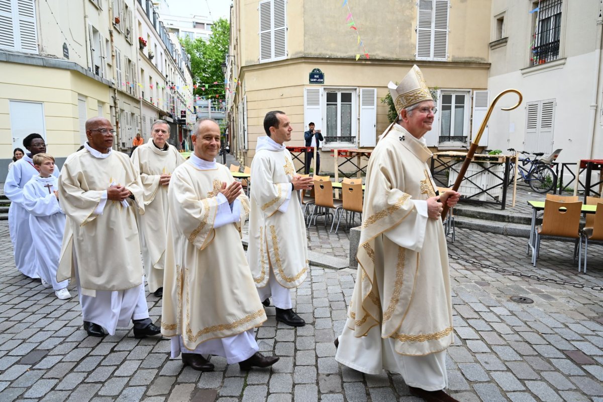 Messe à Saint-Michel (17e) à l'occasion du centenaire de l'église (…). © Marie-Christine Bertin / Diocèse de Paris.