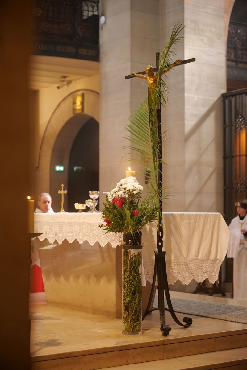 Dimanche des Rameaux à Saint-Anyoine des Quinze-Vingt (12e). © Luc-Emmanuel Péchard / Diocèse de Paris.