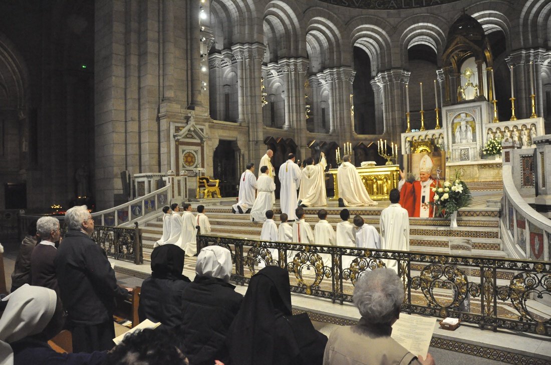 Réexposition du Saint Sacrement. © Basilique du Sacré-Cœur de Montmartre.