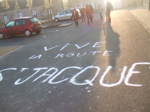 Pèlerinage des étudiants à Chartres 2007. © D. R..