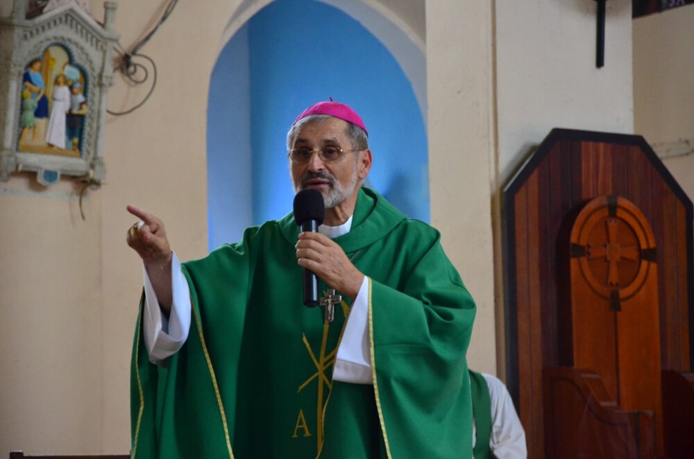 Mgr Emmanuel Lafont, évêque de Cayenne. © © Marie-Christine Bertin / Diocèse de Paris.