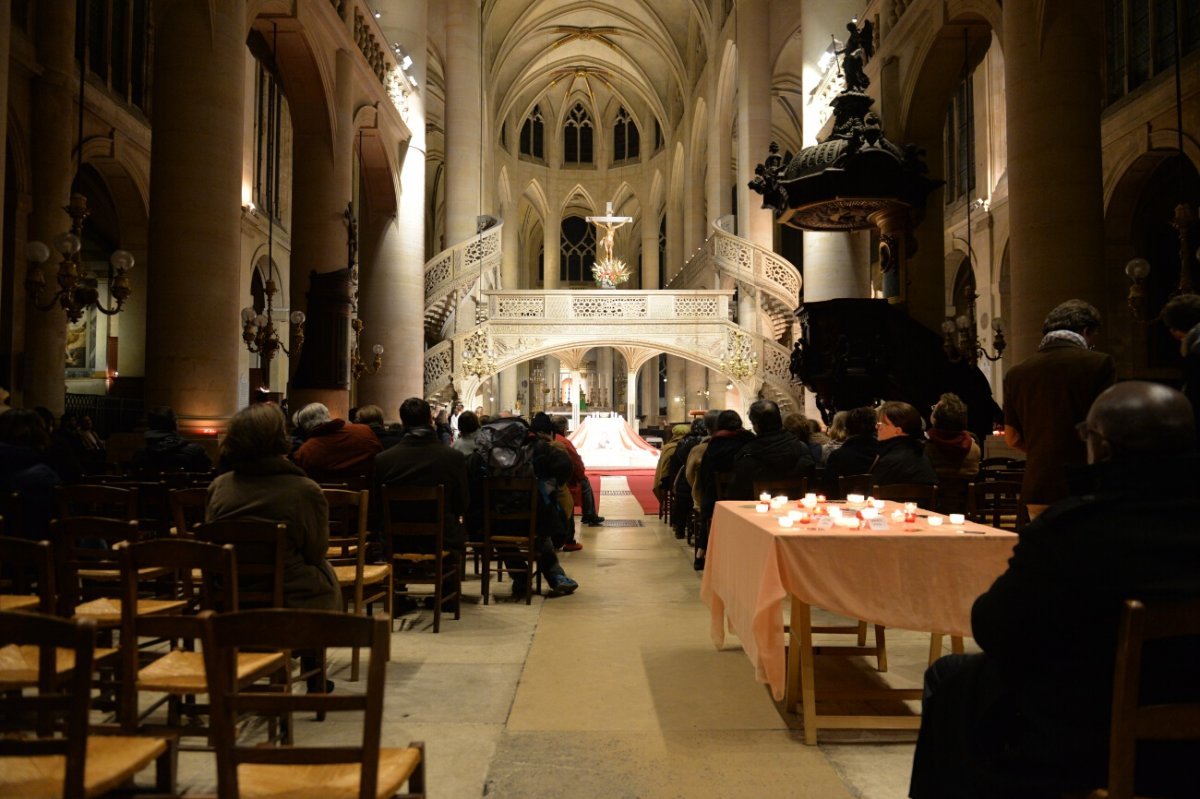 Soirée sainte Geneviève à Saint-Étienne du Mont (5e). © Marie Christine Bertin / Diocèse de Paris.