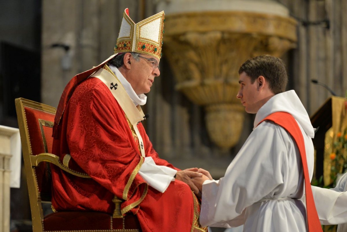 Ordinations sacerdotales 2021 à Saint-Sulpice. © Marie-Christine Bertin / Diocèse de Paris.