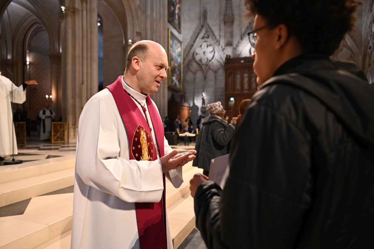 Appel décisif et inscription du nom des catéchumènes 2026 - Célébration de (…). © Marie-Christine Bertin / Diocèse de Paris.