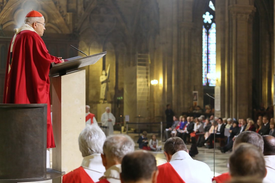 Homélie du cardinal André Vingt-Trois. © Yannick Boschat / Diocèse de Paris.