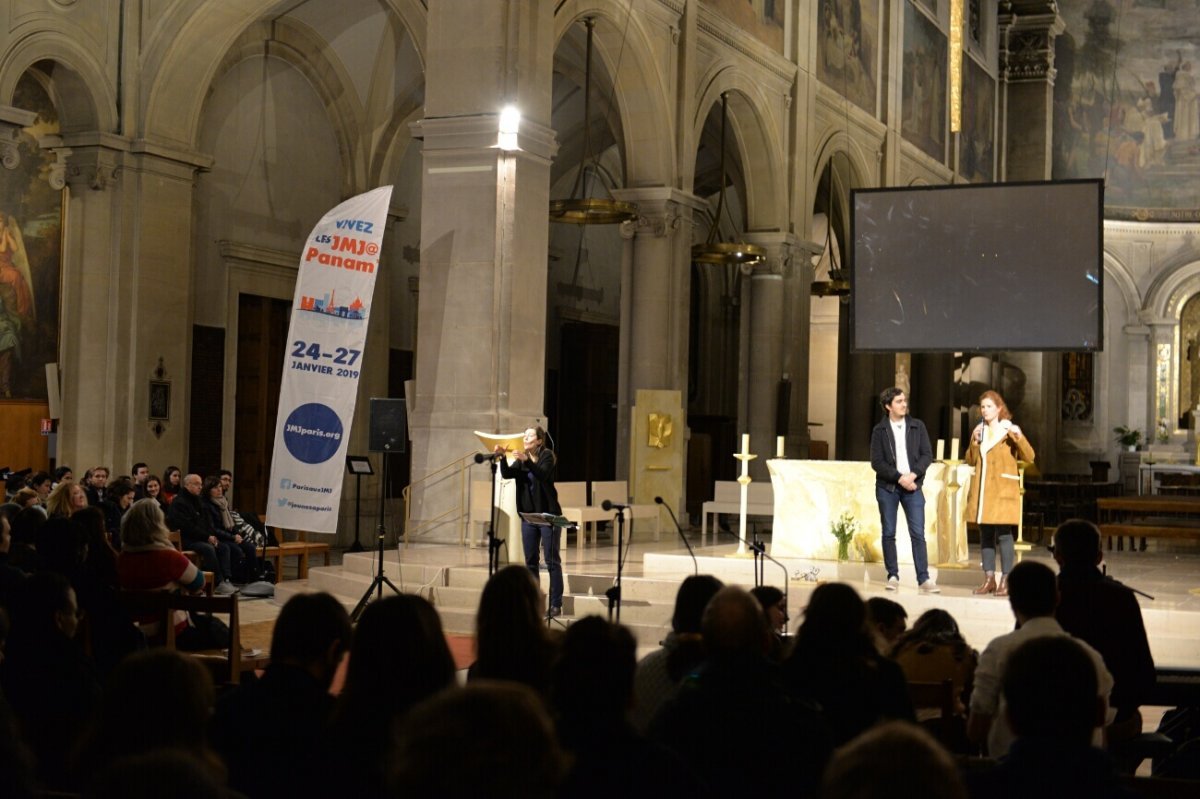 Catéchèse à Notre-Dame des Champs (6e). © Marie-Christine Bertin.