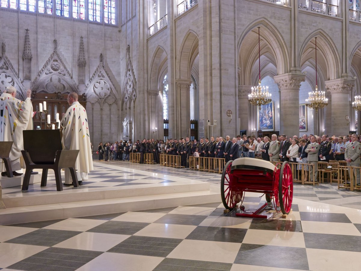 Messe pour les Sapeurs-Pompiers. © Yannick Boschat / Diocèse de Paris.