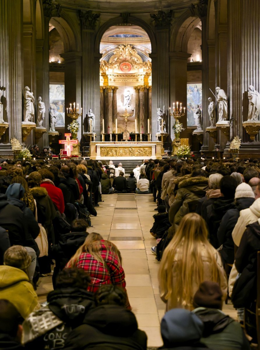 Prière du soir à Saint-Sulpice. © Yannick Boschat / Diocèse de Paris.
