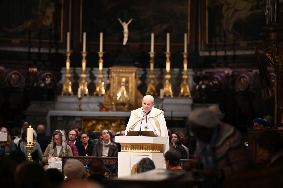 Veillée de l'espérance à la basilique Notre-Dame des Victoires. © Marie-Christine Bertin / Diocèse de Paris.