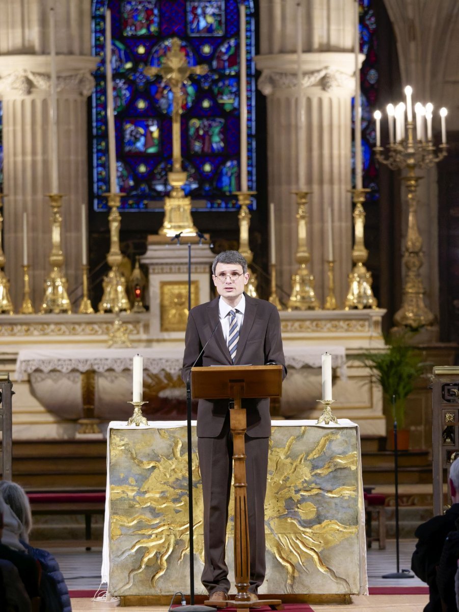 Conférence de Carême de Notre-Dame de Paris : “Georges Bernanos : Le don des (…). © Yannick Boschat / Diocèse de Paris.