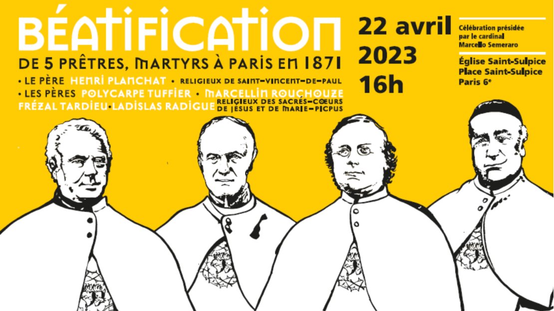 Samedi 22 avril 2023 b atification de 5 pr tres martyrs Paris