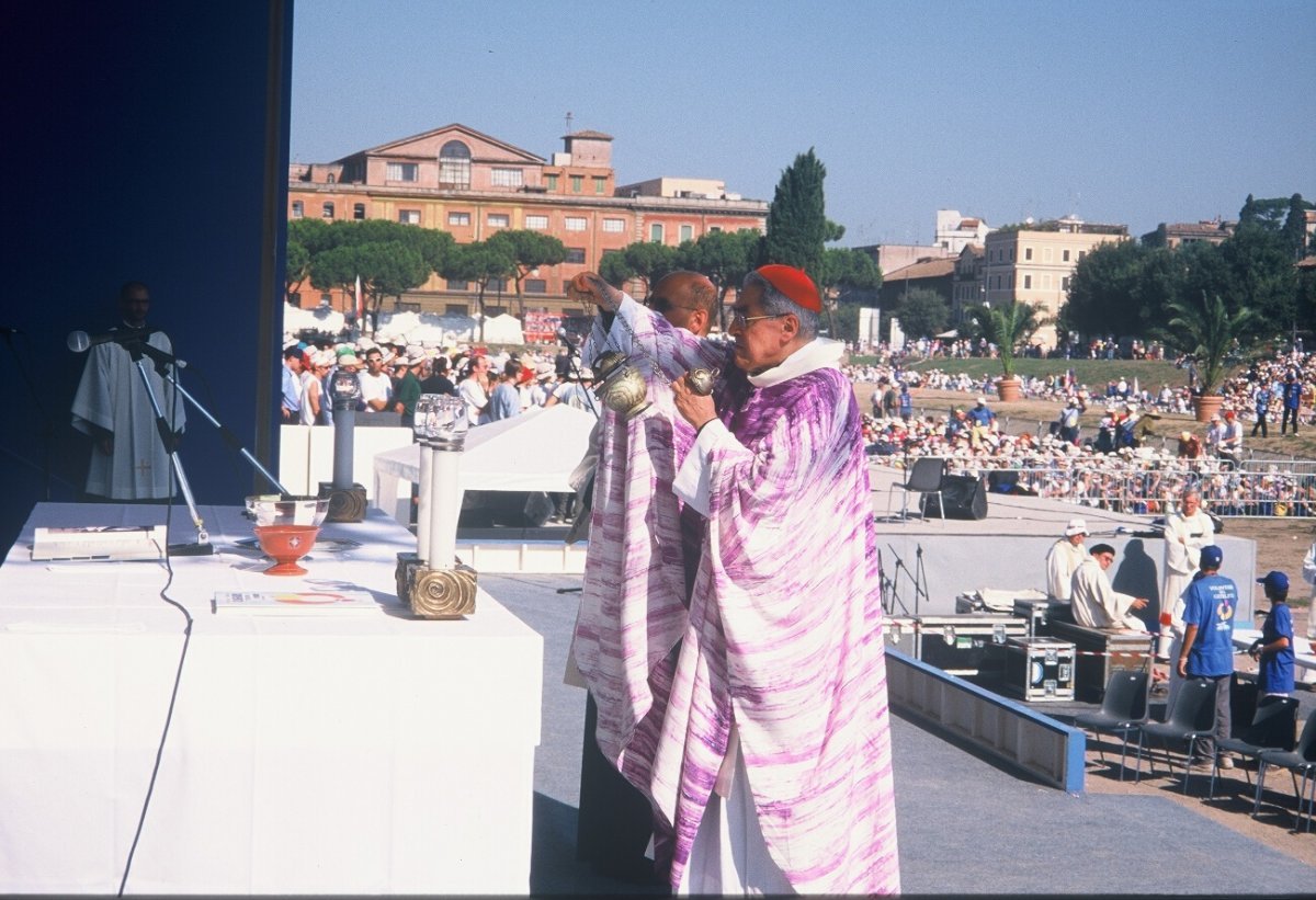 Lors des JMJ à Rome. En août 2000. 