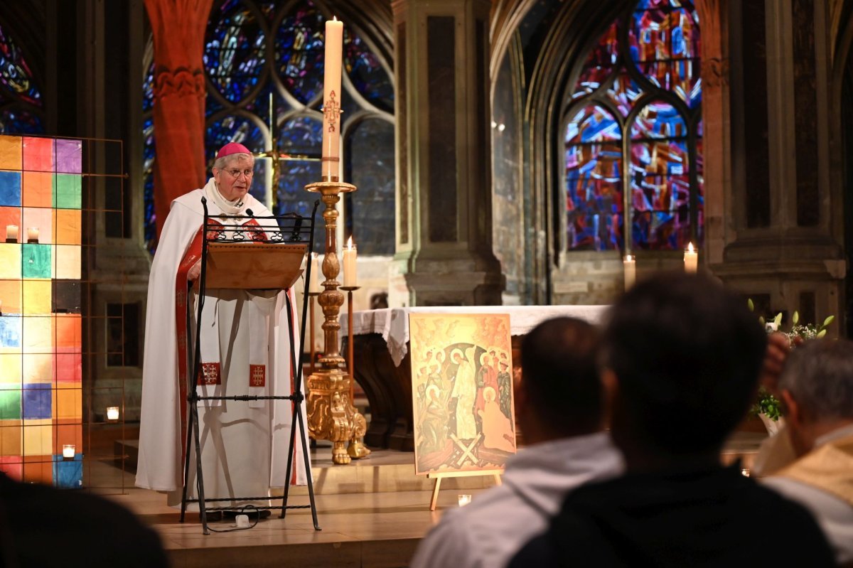 Catéchèse sur le sacrement de confirmation. Lundi 12 mai 2025. © Marie-Christine Bertin / Diocèse de Paris.