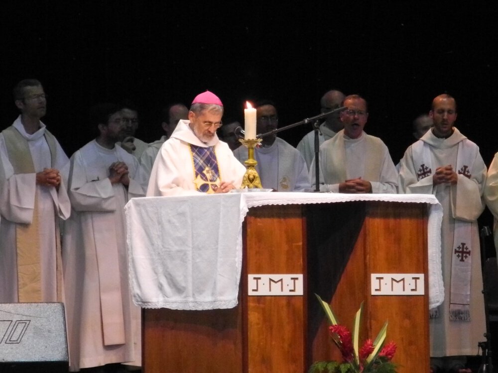 Journée du 22 juillet à Cayenne. Mgr Emmanuel Lafont, évêque de Cayenne. © © Marie-Christine Bertin / Diocèse de Paris.