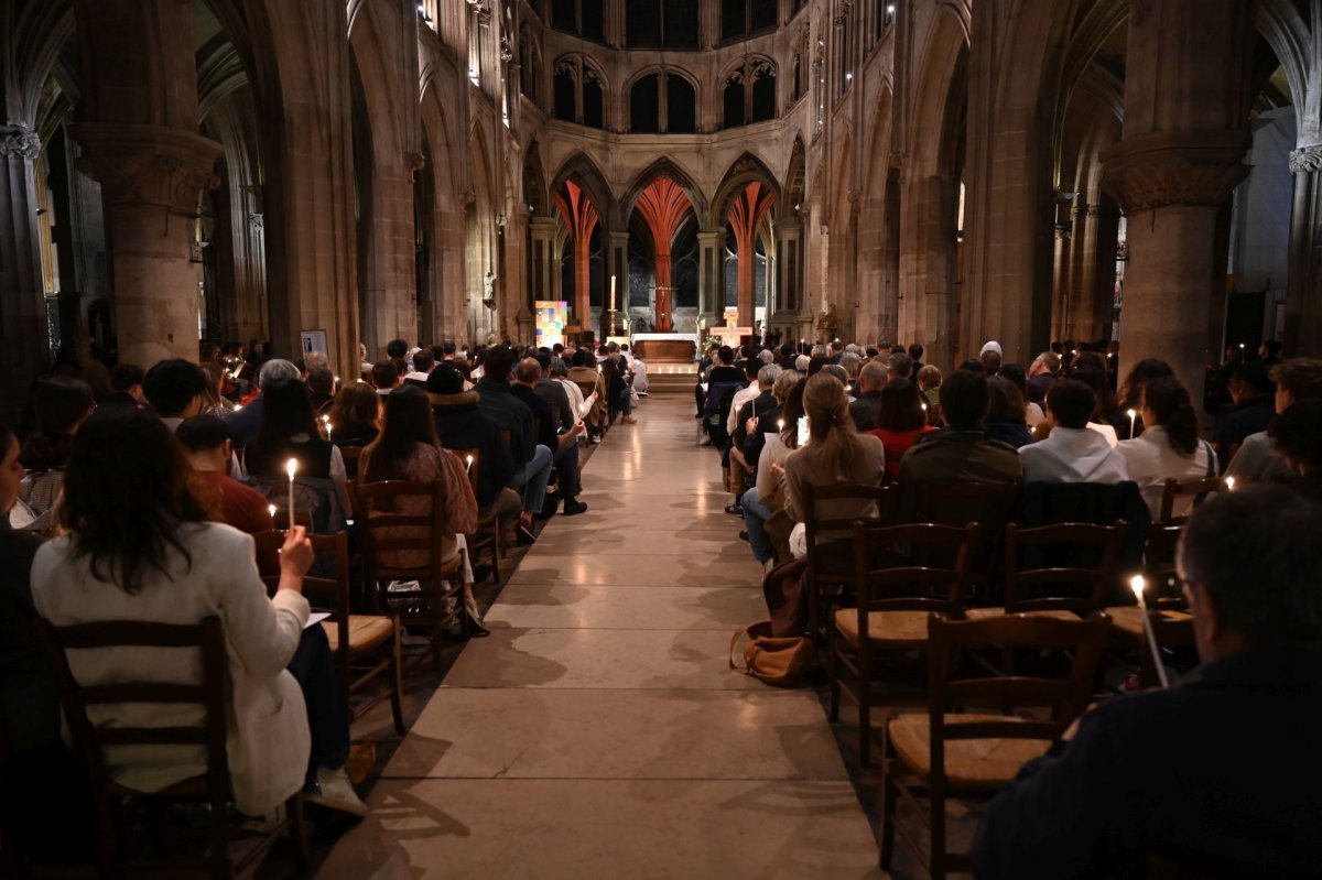Catéchèse sur le sacrement de confirmation. Lundi 12 mai 2025. © Marie-Christine Bertin / Diocèse de Paris.