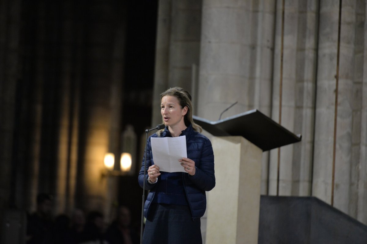 Appel décisif des catéchumènes, célébration de 15h. © Marie-Christine Bertin / Diocèse de Paris.