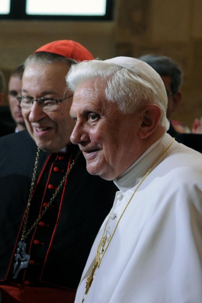 12 septembre 2008, voyage du pape Benoît XVI en France. © Jean-Michel Turpin.