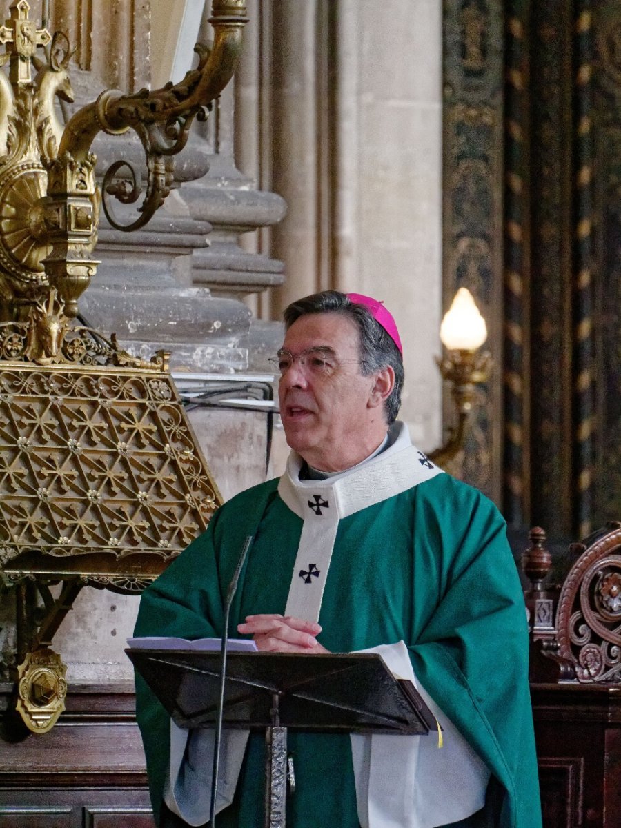 Rassemblement diocésain pour la 2e Journée Mondiale des Pauvres à Saint-Eustache. © Yannick Boschat / Diocèse de Paris.