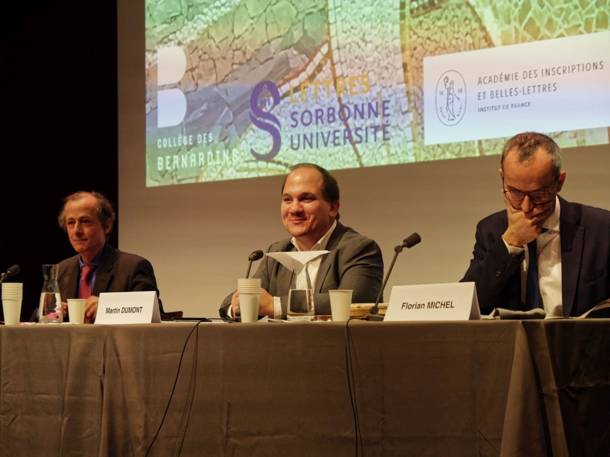 Colloque historique sur Geneviève. 5 novembre 2021, au Collège des Bernardins. © Yannick Boschat / Diocèse de Paris.