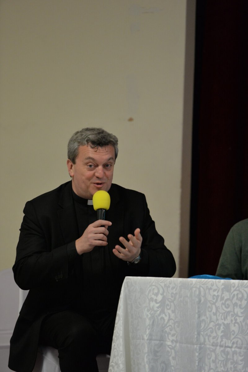 Questions-réponses avec Mgr Benoist de Sinety, vicaire général. © Marie-Christine Bertin / Diocèse de Paris.