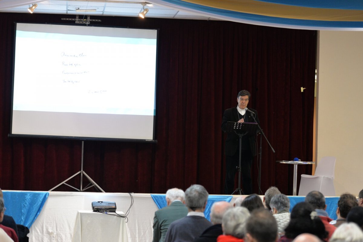 Introduction par Mgr Michel Aupetit, archevêque de Paris. © Marie-Christine Bertin / Diocèse de Paris.