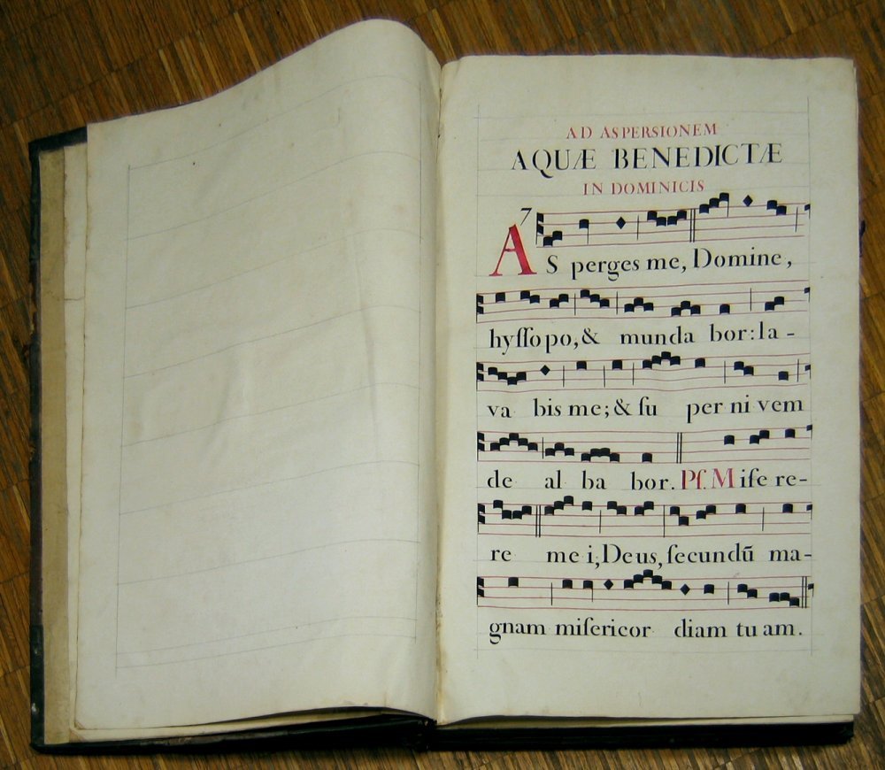 Pages d'antiphonaire. © C. D. A. S..