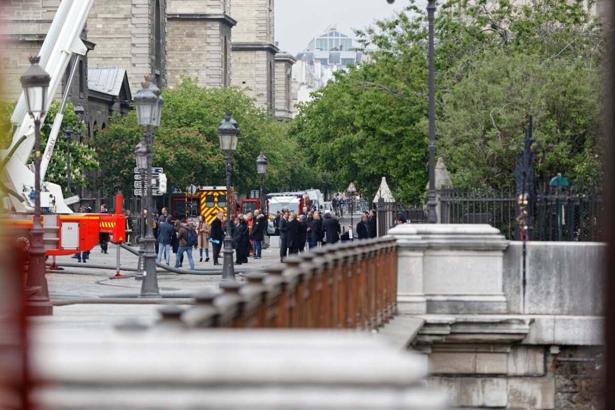 Notre-Dame de Paris, le jour d'après. © Yannick Boschat / Diocèse de Paris.