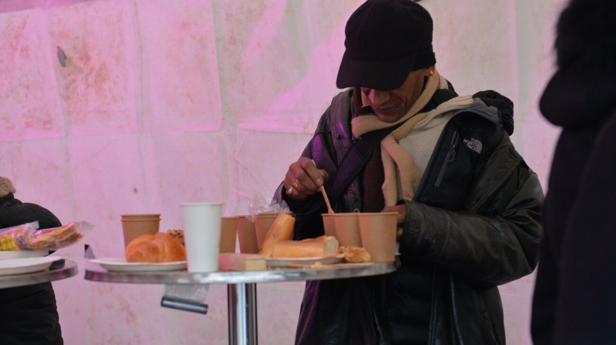 Le petit-déjeuner caritatif des JMJ@Panam'. © Marie-Christine Bertin / Diocèse de Paris.