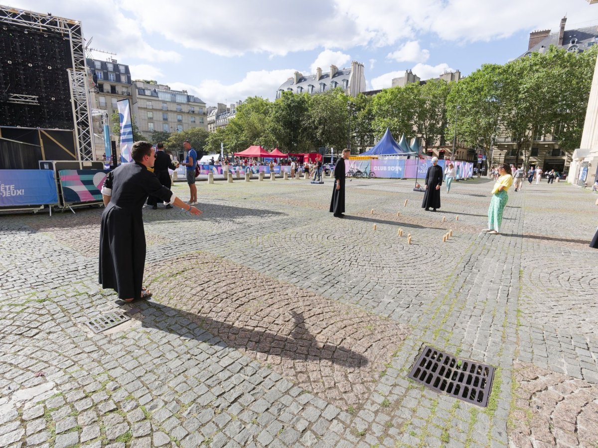 Holy Games à Saint-Sulpice. © Yannick Boschat / Diocèse de Paris.