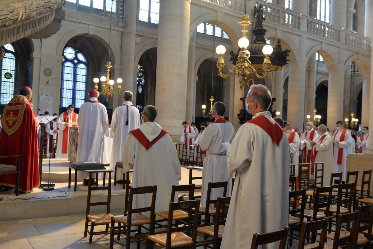 Rassemblement des prêtres de Paris en septembre 2020. © Marie-Christine Bertin / Diocèse de Paris.