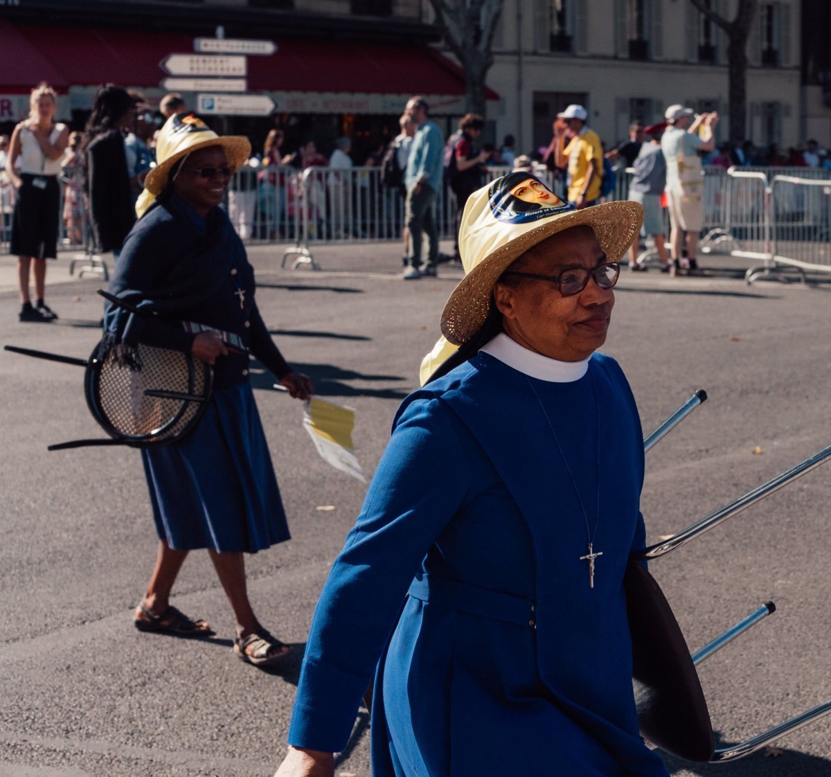 Sœurs Franciscaines du Cœur Immaculé de Marie, lors de la déambulation du (…). 