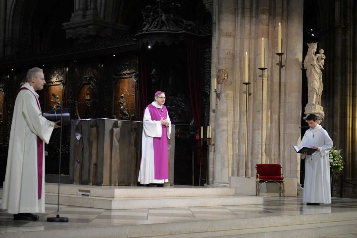 Homélie de Mgr Jérôme Beau, évêque auxiliaire de Paris. © Marie-Christine Bertin / Diocèse de Paris.