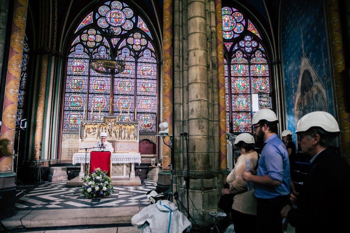 Messe de la Dédicace de la cathédrale Notre-Dame de Paris. © Guillaume Poli / CIRIC.