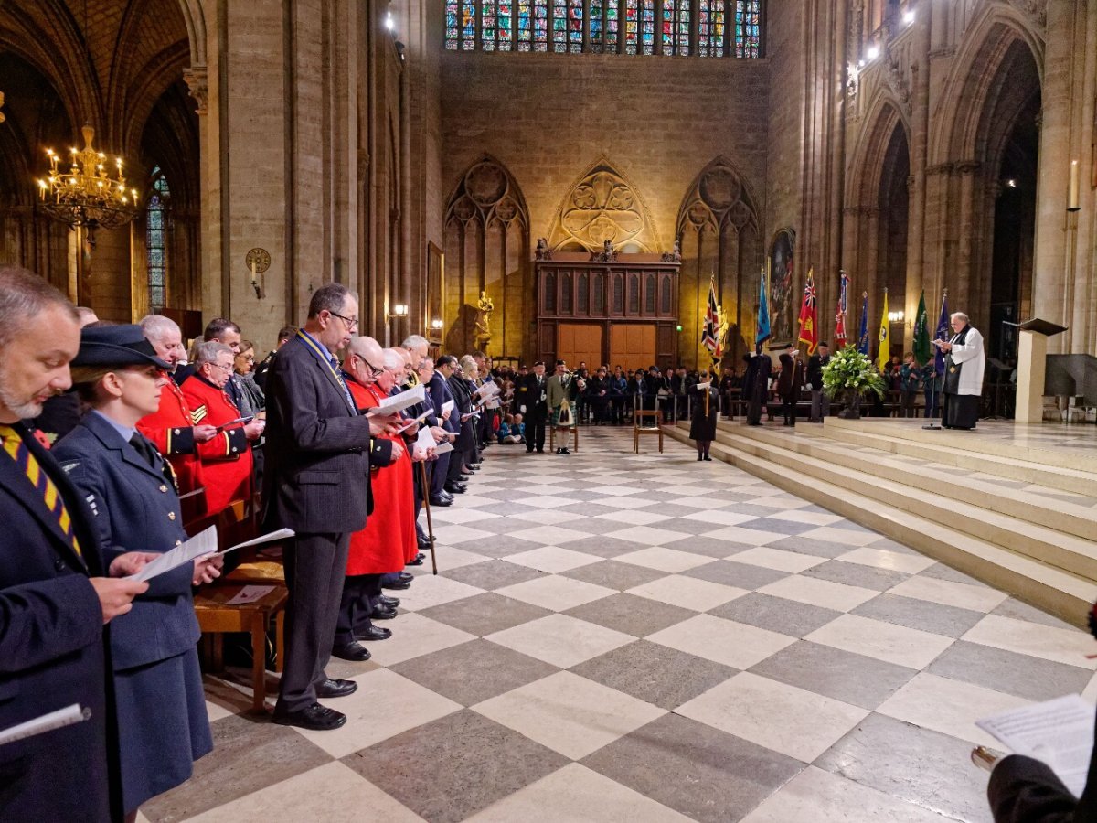 Célébration de commémoration du centenaire de l'armistice de la Grande (…). © Yannick Boschat / Diocèse de Paris.